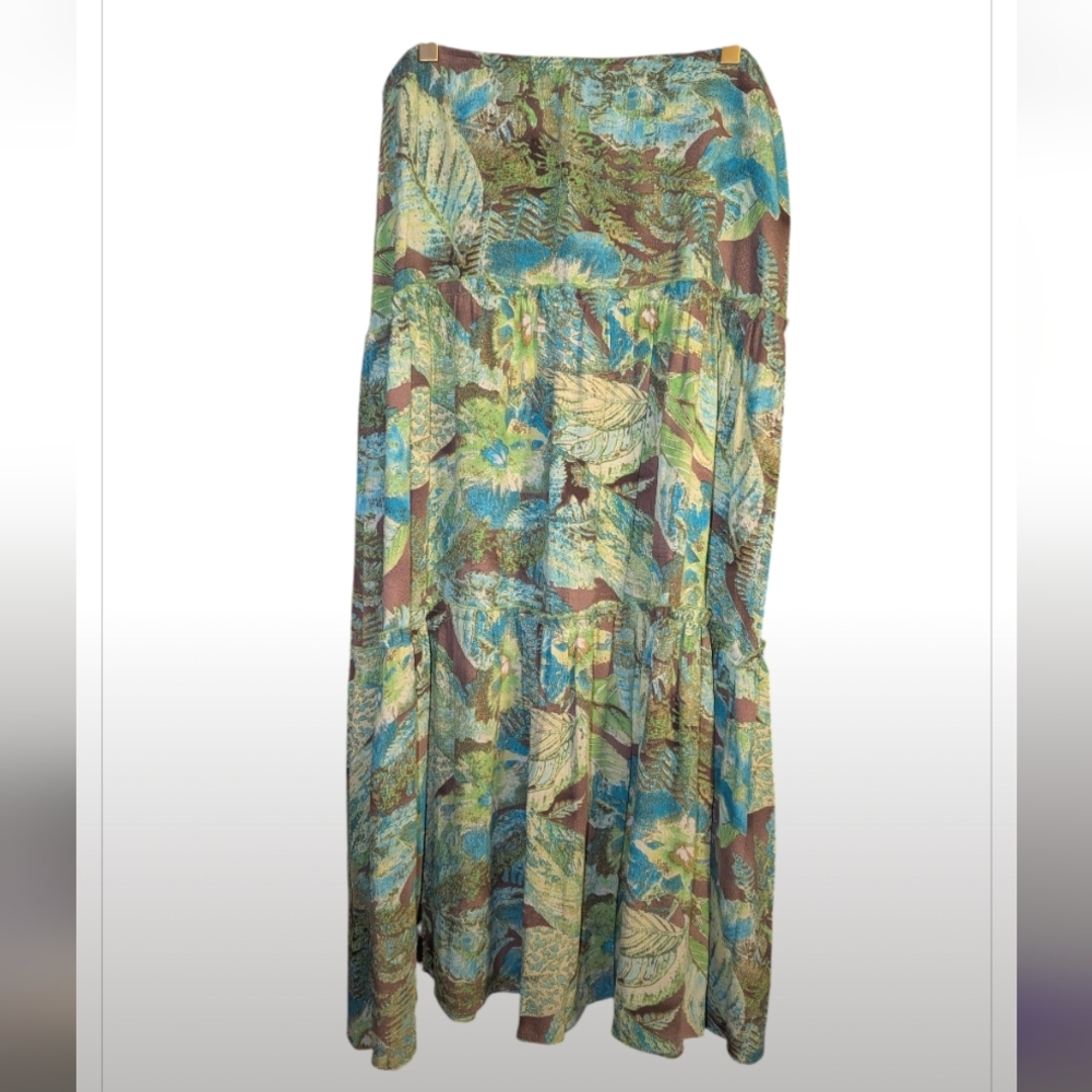 Women's Floral Maxi Skirt‎ - Multicolor